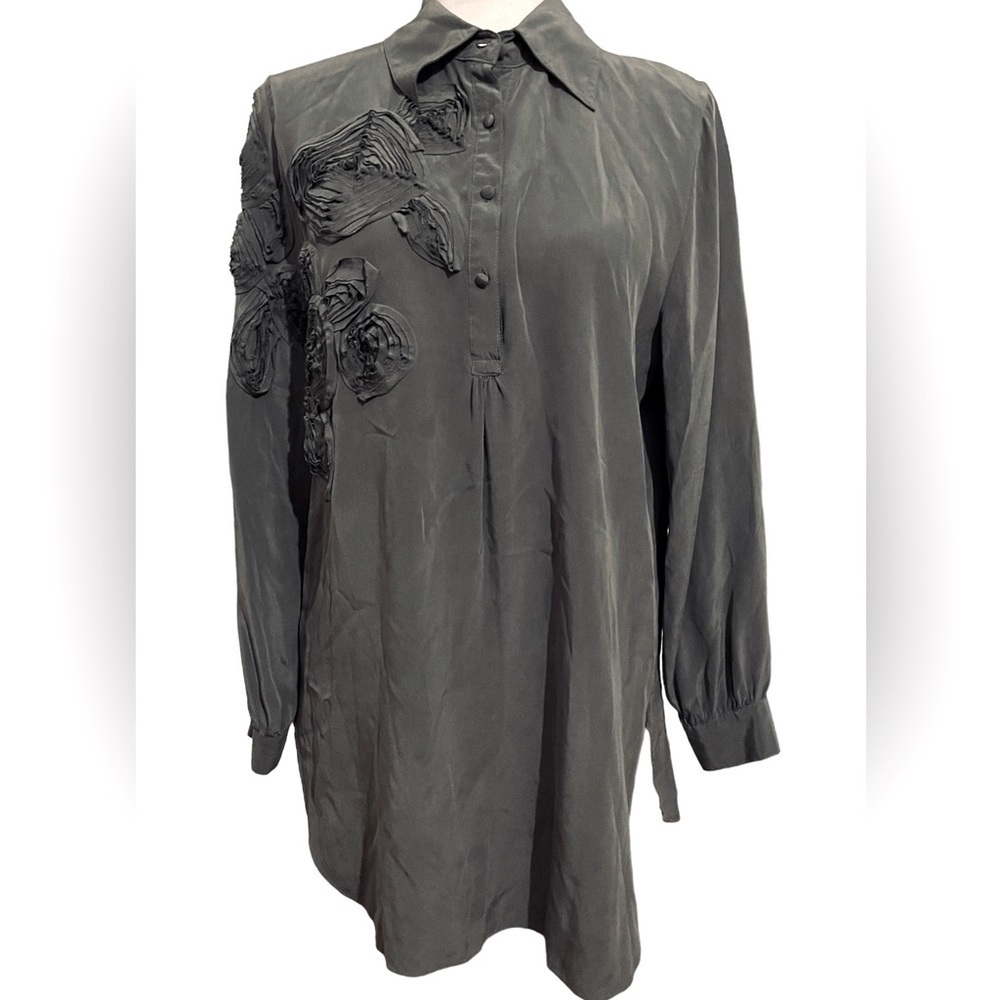 SACHIN + Babi for Ankasa Silk Flower Blouse.
